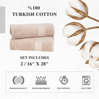 Personalized Turkish Cotton Hand Towel Set - 2 Pieces