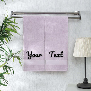 Personalized Turkish Cotton Bath Towel Set - 2 Pieces