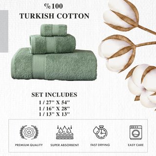 Personalized Turkish Cotton Towel Set – 3 Pieces