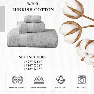 Personalized Turkish Cotton Towel Set – 3 Pieces
