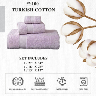 Personalized Turkish Cotton Towel Set – 3 Pieces