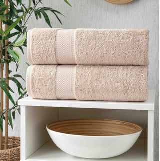 Personalized Turkish Cotton Bath Towel Set - 2 Pieces