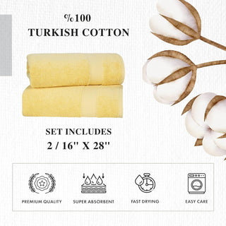 Personalized Turkish Cotton Hand Towel Set - 2 Pieces