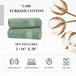 Personalized Turkish Cotton Hand Towel Set - 2 Pieces