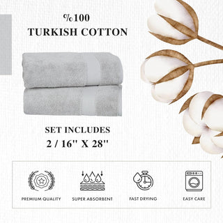 Personalized Turkish Cotton Hand Towel Set - 2 Pieces