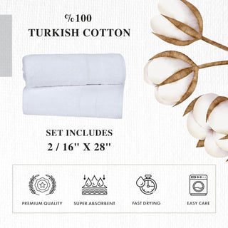 Personalized Turkish Cotton Hand Towel Set - 2 Pieces