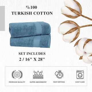 Personalized Turkish Cotton Hand Towel Set - 2 Pieces
