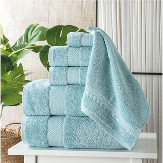 Personalized Turkish Cotton Towel Set – 6 Pieces