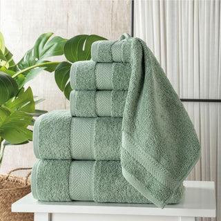 Personalized Turkish Cotton Towel Set – 6 Pieces