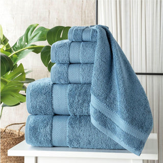 Personalized Turkish Cotton Towel Set – 6 Pieces
