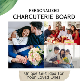 Personalized Charcuterie Board Gift Set – Bamboo Serving Tray